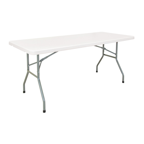 Table pliante, Rectangulaire, 72" l x 30" la, Poly&eacute;thyl&egrave;ne, Blanc Toolneeds Inc.
