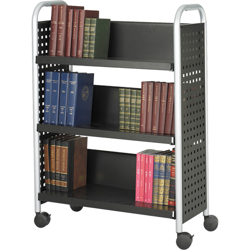 Chariots pour livres Scoot, 200 lb Capacit&eacute;, Noir, 14-1/4" p x 33" la x 44-1/4" h, Acier Toolneeds Inc.