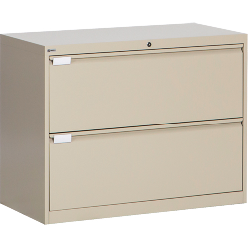 Classeur lat&eacute;ral, Acier, 2 tiroirs, 36" la x 18" p x 27-7/8" h, Beige Toolneeds Inc.