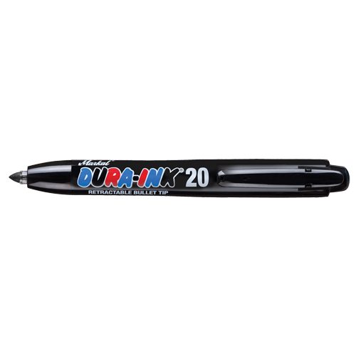 Marqueur permanent Dura-Ink no 20, Noir, Pointe Fin Toolneeds Inc.