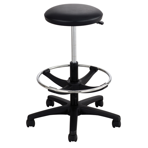 Tabouret &agrave; hauteur ajustable, &agrave; dessin, Ajustable, 22" - 32", Vinyle Si&egrave;ge, Noir Toolneeds Inc.