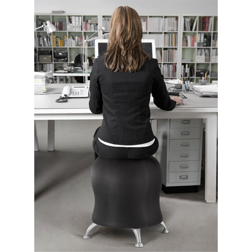 Zenergy Ball Chair, Fabric, Black, 250 lbs. Capacity Toolneeds Inc.