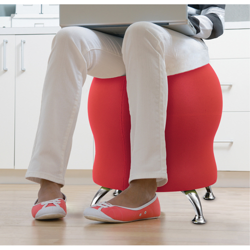Zenergy Ball Chair, Fabric, Red, 250 lbs. Capacity Toolneeds Inc.