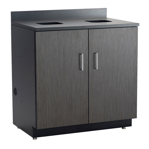 Armoire modulaire de base, M&eacute;lamine, 39" h x 36" la x 25" P, Nuit d'Asie/noir Toolneeds Inc.