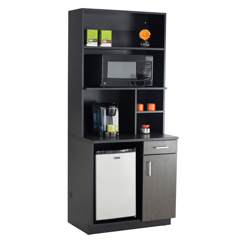 Modular Cabinet, Melamine, 39" H x 36" W x 25" D, Asian Night/Black Toolneeds Inc.