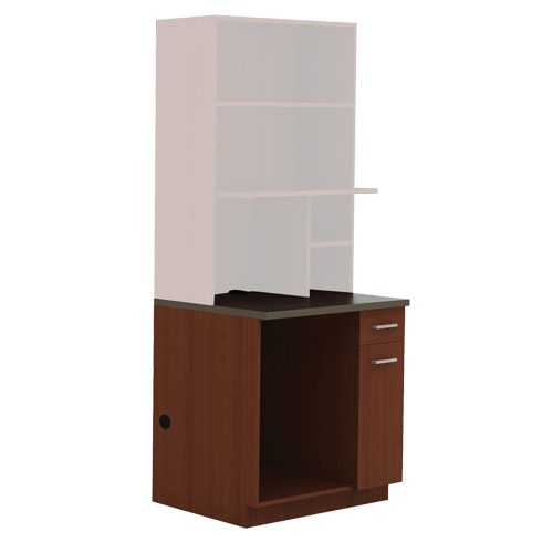 Modular Cabinet, Melamine, 39" H x 36" W x 25" D, Mahogany Toolneeds Inc.