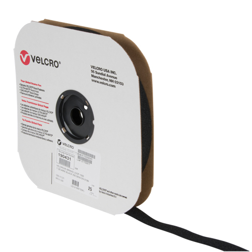 Fastener Tape, Loop, 25 yds x 1", Sew-On, Black Toolneeds Inc.