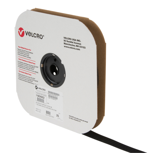 Ruban d'attaches, Crochet, 25 vg x 1", Cousu, Noir Toolneeds Inc.