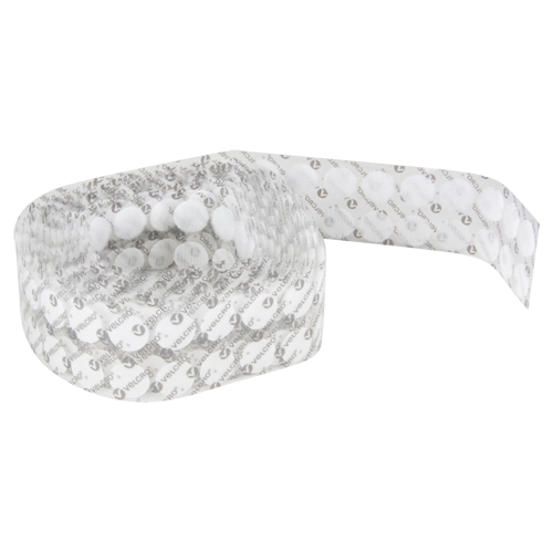 Attaches en jeton, Boucle et crochet, 3/4" dia., Adh&eacute;sif, Blanc Toolneeds Inc.