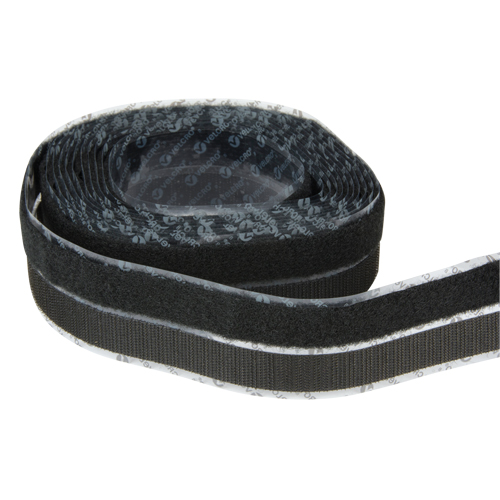 Fastener, Hook & Loop, 15' x 3/4", Adhesive, Black Toolneeds Inc.