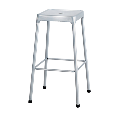 Bistro Stool, Stationary, Fixed, 29", Steel Seat, Grey Toolneeds Inc.