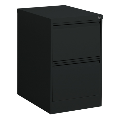 Classeur vertical, Acier, 2 tiroirs, 18-1/7" la x 25" p x 29" h, Noir Toolneeds Inc.