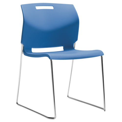 Chair, Plastic, 32-1/2" High, 300 lbs. Capacity, Blue Toolneeds Inc.