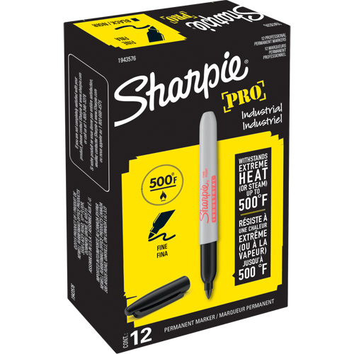 Marqueur permanent Pro, Noir, Pointe Fin Toolneeds Inc.