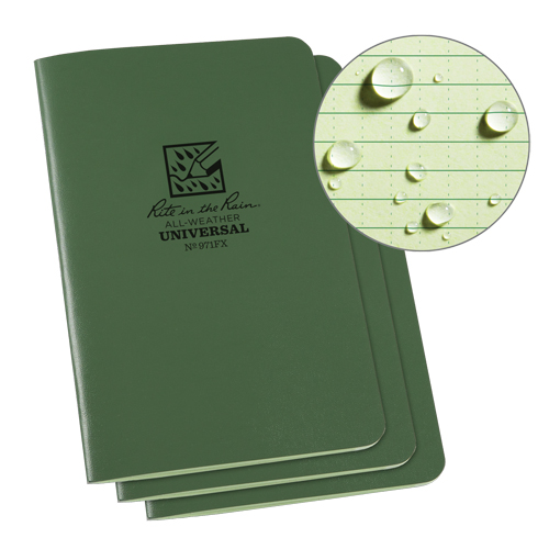 Notebook, Soft Cover, Green, 48 Pages, 4-5/8" W x 7" L Toolneeds Inc.
