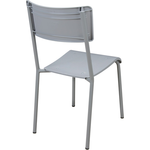 Ventura Stacking Chair, Polypropylene, 36" High, 300 lbs. Capacity, Grey Toolneeds Inc.