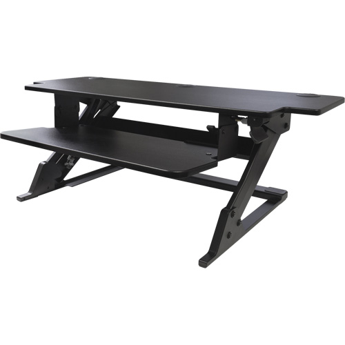 Poste de travail assis-debout Goya, Mod&egrave;le de bureau, 20" h x 42" la x 16" p, Noir Toolneeds Inc.