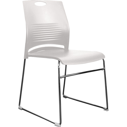 Chaises empilables s&eacute;rie Activ, Plastique, Hauteur 23", Capacit&eacute; 275 lb, Blanc Toolneeds Inc.