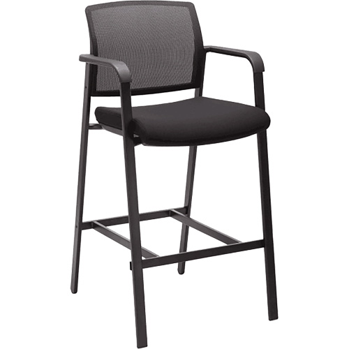Activ Series Barstool Chair, Stationary, Fixed, 58-1/2", Mesh Seat, Black Toolneeds Inc.