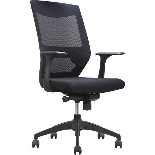 Chaise de bureau ajustable &agrave; basculement synchronis&eacute; s&eacute;rie Activ, Tissu/Mailles, Noir, Capacit&eacute; 275 lb Toolneeds Inc.