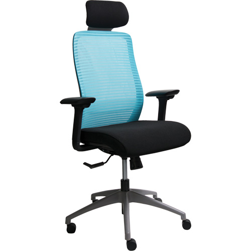 Era Series Adjustable Office Chair with Headrest, Fabric/Mesh, Blue, 275 lbs. Capacity Toolneeds Inc.