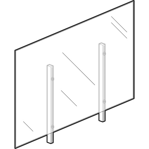 Sneeze Guard, 36" W x 36" H Toolneeds Inc.