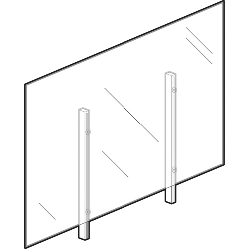 Vitre hygi&eacute;nique, 48" la x 36" h Toolneeds Inc.