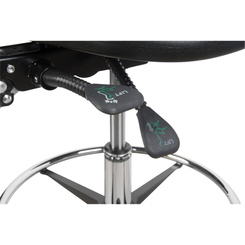Heavy-Duty Ergonomic Stool, Stationary, Adjustable, 39” - 48”, Polyurethane Seat, Black Toolneeds Inc.