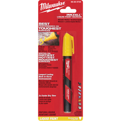 Inkzall Paint Marker, Liquid, Yellow Toolneeds Inc.