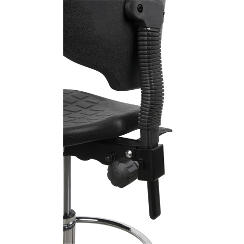 Tabouret robuste et ergonomique, Mobile, Ajustable, 39" - 48", Polyur&eacute;thane Si&egrave;ge, Noir Toolneeds Inc.