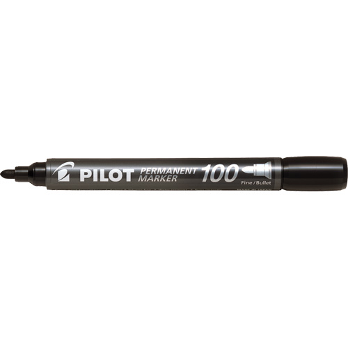 Marqueur permanent Pilot 100, Ronde, Noir Toolneeds Inc.