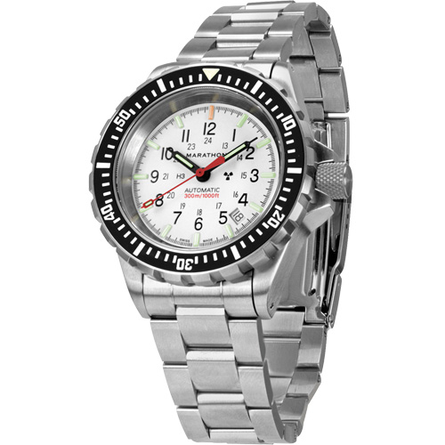 Arctic Edition Large Diver's Automatic GSAR Watch with Stainless Steel Bracelet, Digital, Battery Operated, 41 mm, Silver Toolneeds Inc.