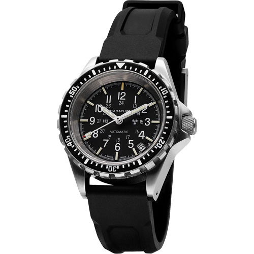 Montre Steel Navigator avec date sur ensemble bracelet en caoutchouc noir de trois morceaux, Num&eacute;rique, &agrave; piles, 36 mm, Noir Toolneeds Inc.
