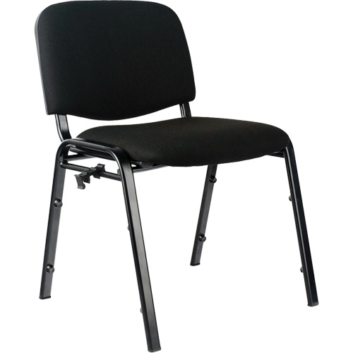 Stacking Chairs, Fabric, 32" High, 250 lbs. Capacity, Black Toolneeds Inc.