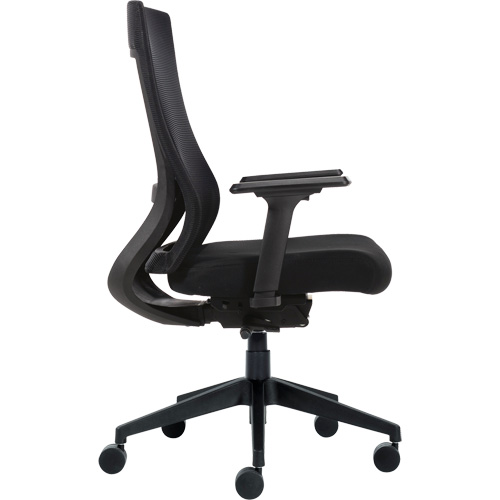Chaise &agrave; dossier moyen avec m&eacute;canisme &agrave; basculement synchronis&eacute; &agrave; d&eacute;tection de poids , Mailles, Noir Toolneeds Inc.