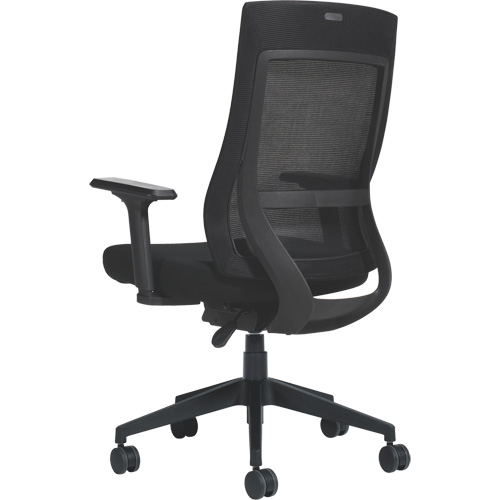 Chaise &agrave; dossier moyen avec m&eacute;canisme &agrave; basculement synchronis&eacute; &agrave; d&eacute;tection de poids , Mailles, Noir Toolneeds Inc.