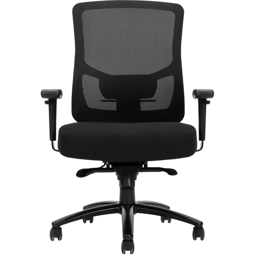 Chaise &agrave; dossier haut avec m&eacute;canisme &agrave; basculement synchronis&eacute; robuste Raven 400, Mailles, Noir, Capacit&eacute; 400 lb Toolneeds Inc.