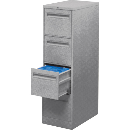 Vertical Filing Cabinet with Recessed Drawer Handles, 3 Drawers, 18.15" W x 26.56" D x 40" H, Grey Toolneeds Inc.