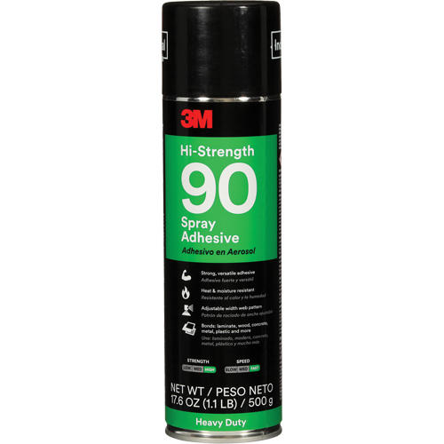 90 High Strength Adhesive, Clear, Aerosol Can Toolneeds Inc.