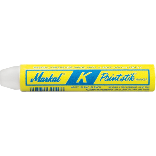 M Paintstik&reg; Paint Marker for Heat Treating, Solid Stick, White Toolneeds Inc.