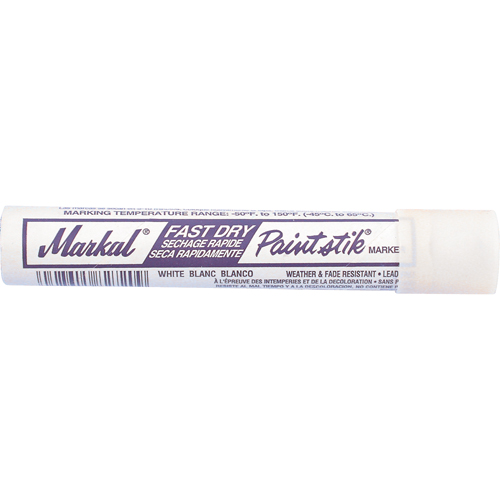 Fast Dry Paintstik&reg; Paint Marker -50° to 150°F, Solid Stick, White Toolneeds Inc.