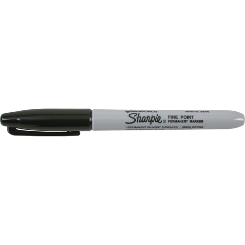 Marqueurs permanents - #15, Noir, Pointe Fin Toolneeds Inc.