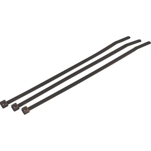 Weather/UV Resistant Standard Cable Ties, 15" Long, 50 lbs. Tensile Strength, Black Toolneeds Inc.