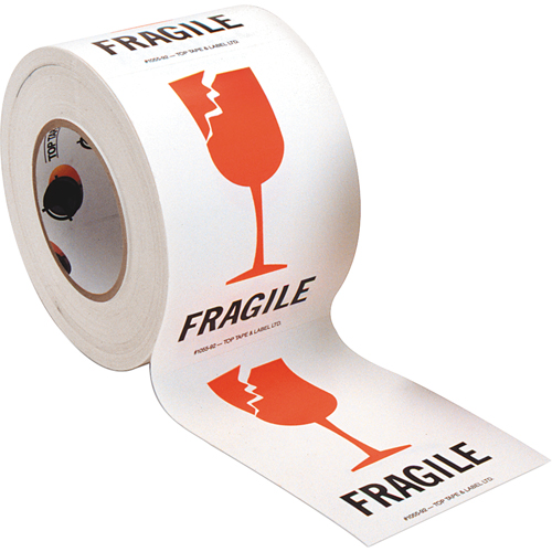 "Fragile" Special Handling Labels, 6" L x 4" W, Red on White Toolneeds Inc.