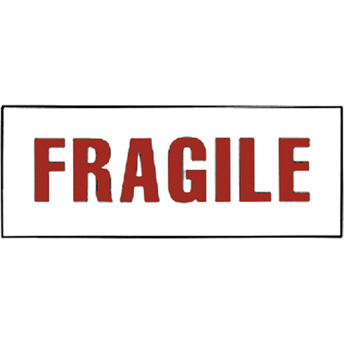 "Fragile" Special Handling Labels, 6" L x 2" W, Red on White Toolneeds Inc.