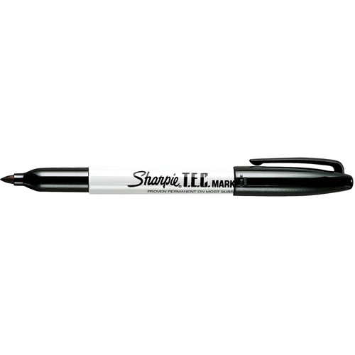 Marqueur permanent T. E. C. (Trace Element Certified), Noir, Pointe Fin Toolneeds Inc.