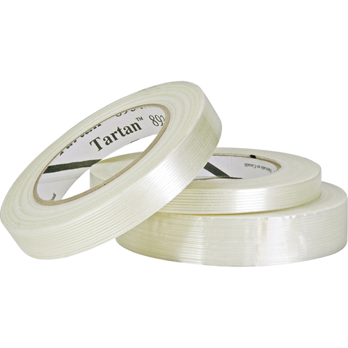 Tartan 8934 Filament Tape, 4 mils Thick, 12 mm (1/2") x 55 m (180')  Toolneeds Inc.