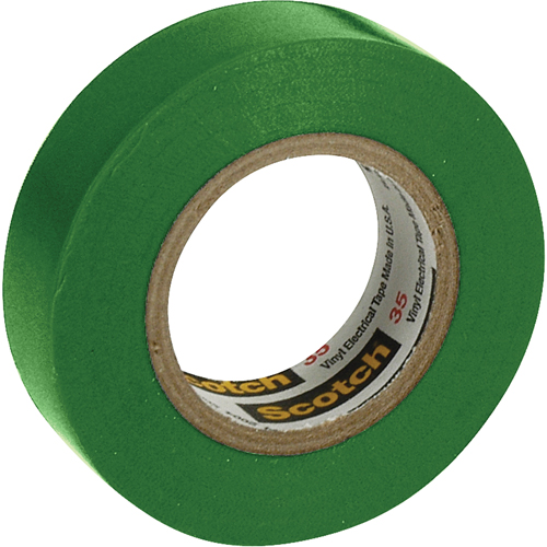 Scotch&reg; 35 Colour Coded Tape, 12.7 mm (1/2") x 6.1 m (20'), Green, 7 mils Toolneeds Inc.