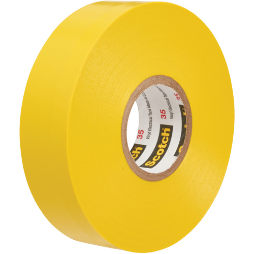 Scotch&reg; 35 Colour Coded Tape, 12.7 mm (1/2") x 6.1 m (20'), Yellow, 7 mils Toolneeds Inc.