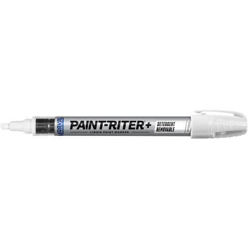 Paint-Riter&reg;+ Detergent Removable Paint Marker, Liquid, White Toolneeds Inc.